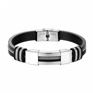 Brățară Bărbătesc din Inox chirurgical 316L — Argintiu