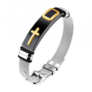 Brățară Bărbătesc din Inox chirurgical 316L — Auriu