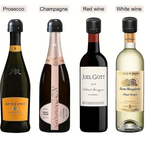 Capac de etanșare pentru sticla de vin, rotativ, din silicon - Img 2
