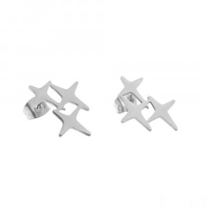 Cercei Damă din Inox chirurgical 316L — Argintiu