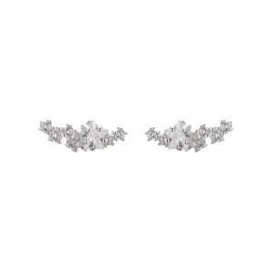 Cercei Eleganti cu Cristal, din Argint 925, Sic Moda 6099 - Img 1