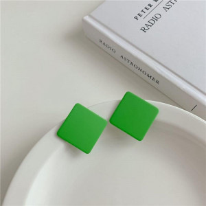 Cercei Romb Verde crud Sic Moda 5708N - Img 2