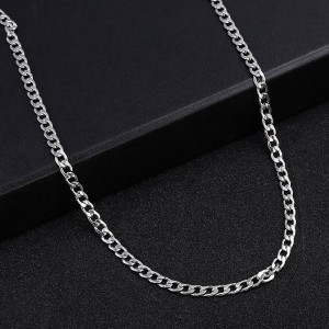 Colier Bărbătesc din Inox chirurgical 316L — Argintiu - Img 4