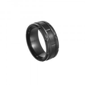 Inel Bărbătesc din Inox chirurgical 316L — Negru