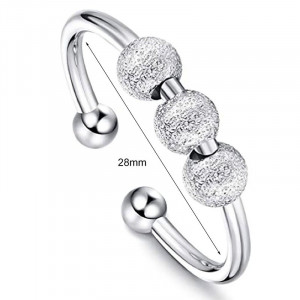 Inel Damă din Inox chirurgical 316L — Argintiu - Img 2