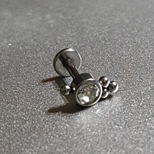Piercing Damă din Inox chirurgical 316L — Argintiu cu cristal - Img 7