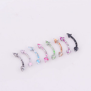 Piercing Damă din Inox chirurgical 316L — Argintiu - Img 2