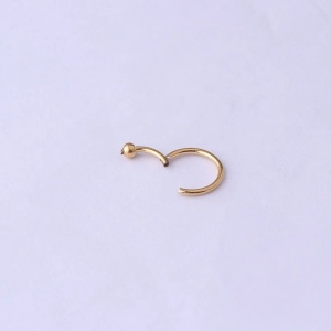 Piercing Damă din Inox chirurgical 316L — Auriu - Img 5
