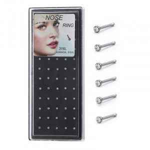 Piercing Damă din Inox chirurgical 316L cu cristal
