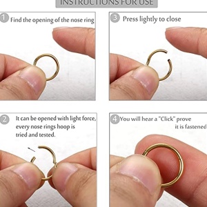 Piercing Otel Inoxidabil SIC MODA 5923G - Img 7