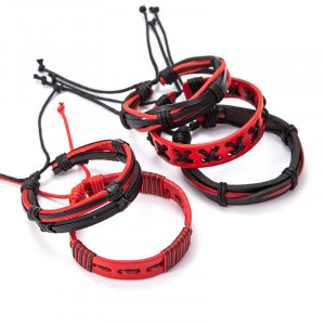 Set 5 bratari piele SIC MODA 5625 - Img 5
