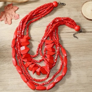 Sic Moda Bead Necklace 6038A - Img 3