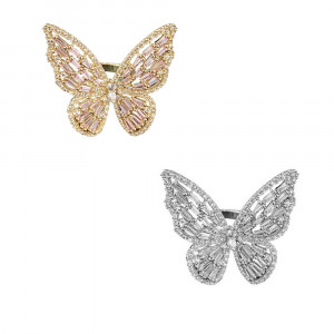 SIC MODA Butterfly Zirconia Adjustable Ring SIC MODA 5107 - Img 2