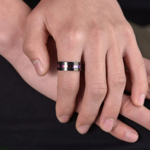 SIC MODA titanium rainbow ring 3743 - Img 5