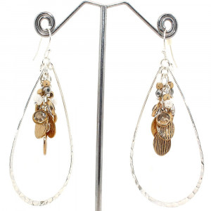 Tear with Beads Earrings - Img 2