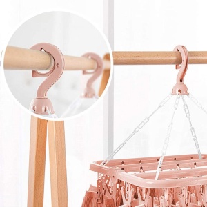 Uscător de rufe pliabil cu 32 de cleme, rotire 360 grade, 33 x 33 cm - Img 2