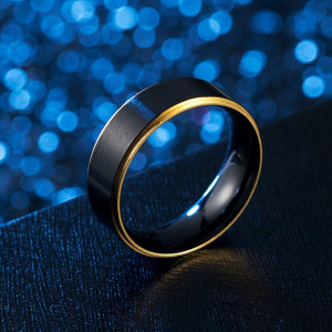 Black Titanium Ring SIC MODA 4026 - Img 4