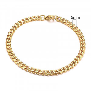 Brățară Damă din Inox chirurgical 316L — Auriu - Img 3