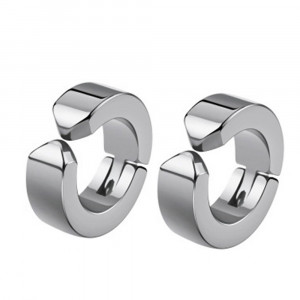 Cercei Bărbătesc din Inox chirurgical 316L — Argintiu