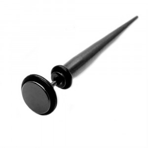 Cercei Bărbătesc din Inox chirurgical 316L — Negru - Img 5