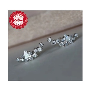 Cercei Eleganti cu Cristal, din Argint 925, Sic Moda 6099 - Img 4