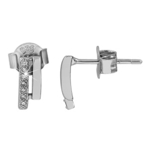 Cercei Eleganți cu Zirconiu din Argint 925 - Model Clasic - Img 2