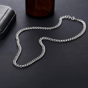 Colier Bărbătesc din Inox chirurgical 316L — Argintiu - Img 2