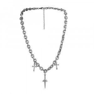 Colier Bărbătesc din Inox chirurgical 316L — Argintiu