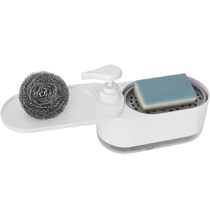Dozator de săpun lichid 18.5 x 9 cm cu suport pentru burete - Img 3