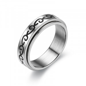 Inel Bărbătesc din Inox chirurgical 316L — Argintiu