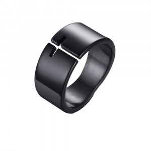 Inel Bărbătesc din Inox chirurgical 316L — Negru