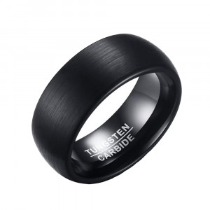 Inel Bărbătesc din Tungsten — Negru