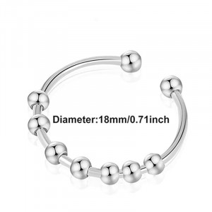 Inel Damă din Inox chirurgical 316L — Argintiu - Img 4