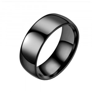 Inel Inox Negru Cu Reflexii SIC MODA 5103 - Img 1