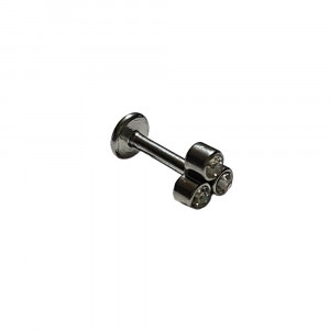 Piercing Damă din Inox chirurgical 316L — Argintiu cu cristal