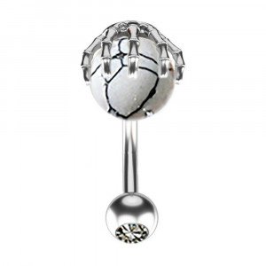 Piercing Damă din Inox chirurgical 316L — Argintiu - Img 4