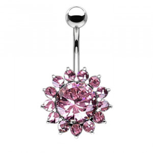 Piercing Damă din Inox chirurgical 316L — Roz