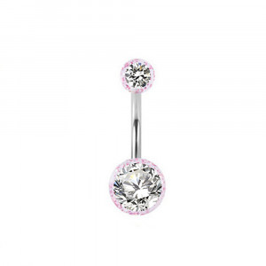 Piercing Damă din Inox chirurgical 316L cu cristal - Img 6