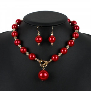 Set Colier si cercei Perle SIC MODA 5675D - Img 1