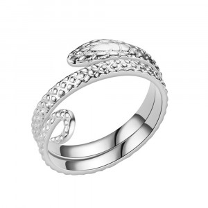 SIC MODA 5094 Silver Adjustable Titanium Snake Ring SIC MODA 5094 - Img 1