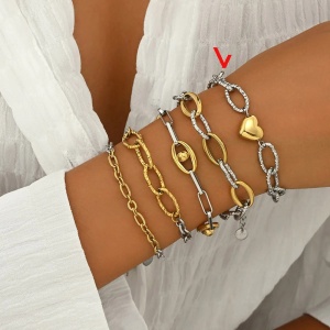 Sic Moda 6063 Bicolour stainless steel bracelet - Img 3