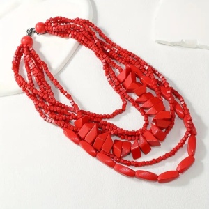 Sic Moda Bead Necklace 6038A - Img 4