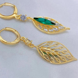 Sic Moda Leaf Earrings 5723B - Img 5