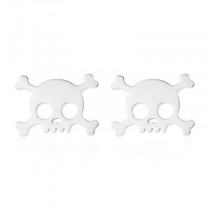 SIC MODA Stainless Steel Skull Earrings 5399A