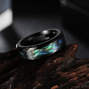 SIC MODA Tungsten Tungsten Abalone Shell Ring SIC MODA 4022 - Img 3