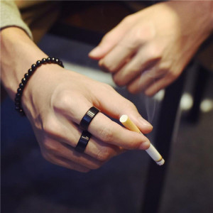 Black titanium ring SIC MODA 3577 - Img 2