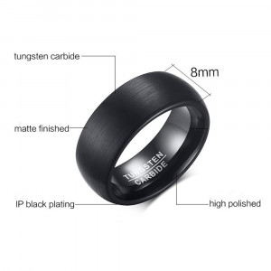 Black TUNGSTEN ring SIC MODA MODA 4275 - Img 3