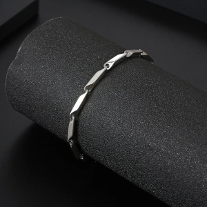Brățară Bărbătesc din Inox chirurgical 316L — Argintiu - Img 5