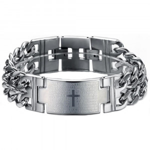 Brățară Bărbătesc din Inox chirurgical 316L — Argintiu