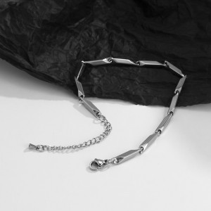 Brățară Bărbătesc din Inox chirurgical 316L — Argintiu - Img 5